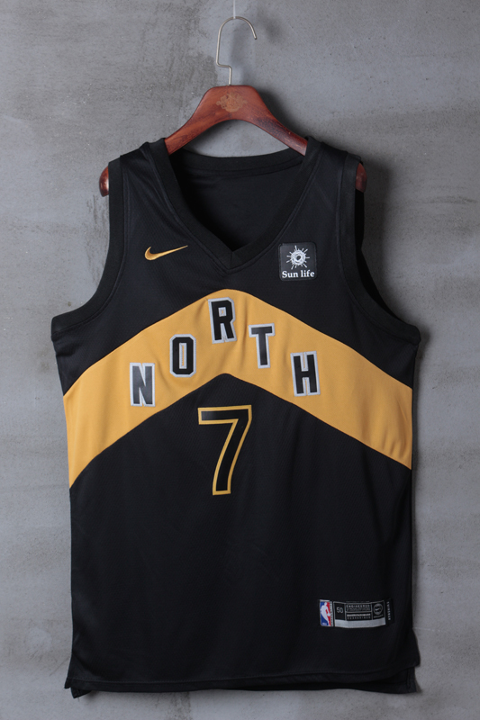 2018 Men Toronto Raptors #7 Lowry Black City Edition Nike NBA Jerseys->->NBA Jersey